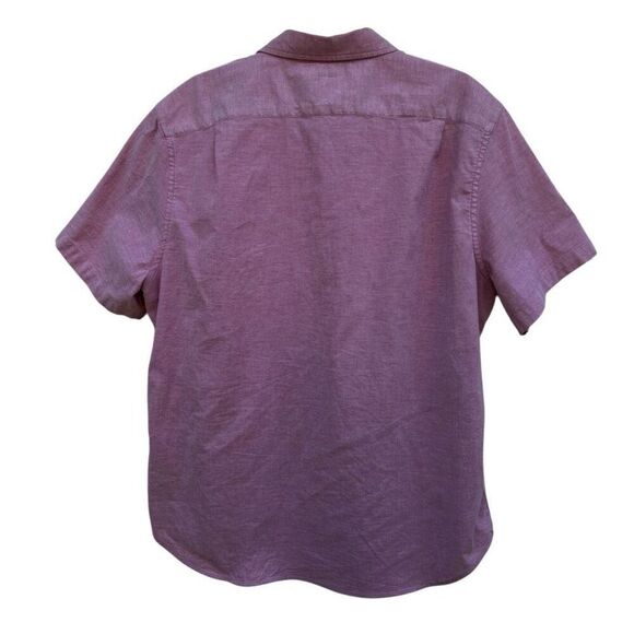 Nautica Casual Button Down Shirt Men's XL Red Classic Fit Logo Short Sleeve - Picture 5 of 10